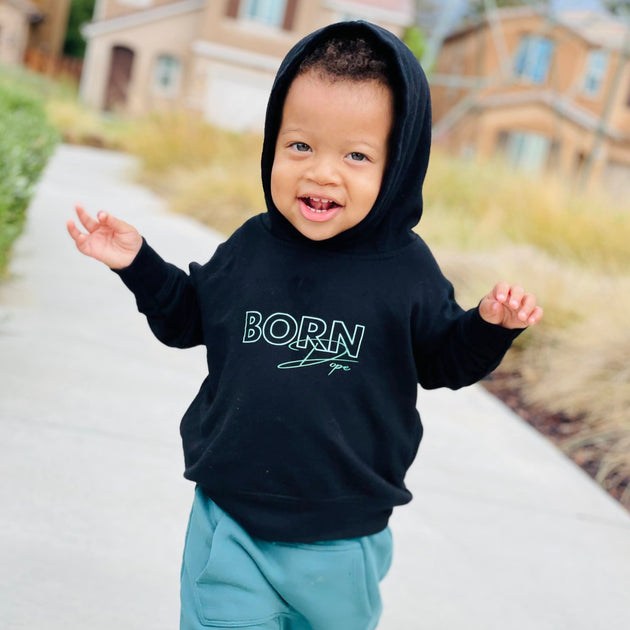 "Born Dope" Genderless Toddler Pullover Fleece Hoodie