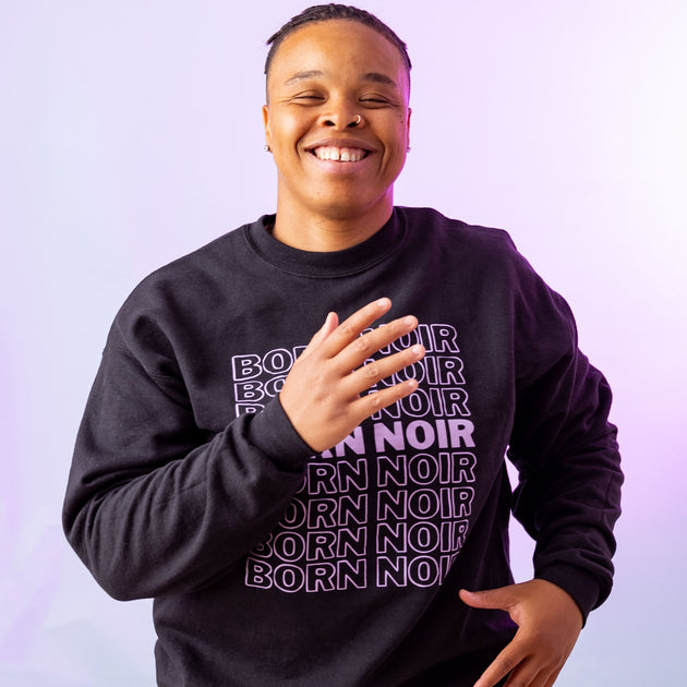 Genderless Born Noir Crewneck Sweatshirt